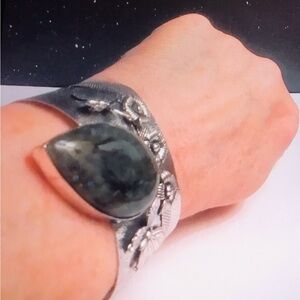 Labradorite 925 Sterling Silver Cuff Bracelet